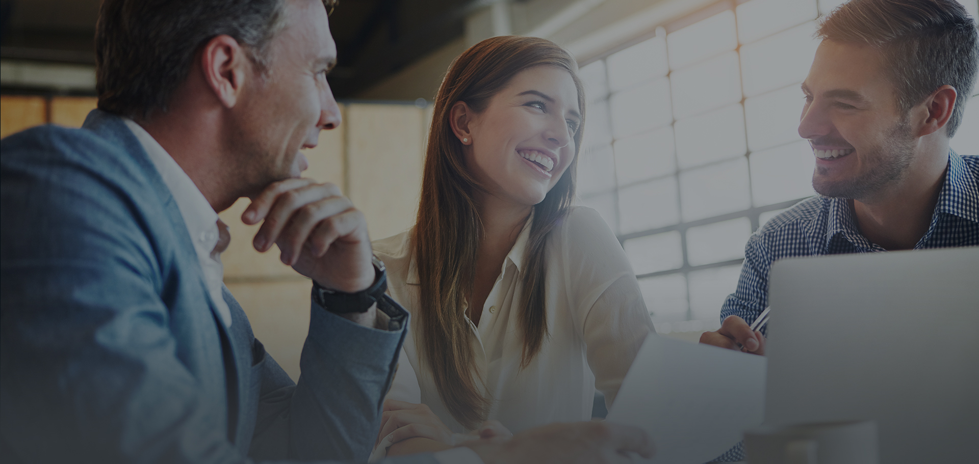 Happy family with financial security